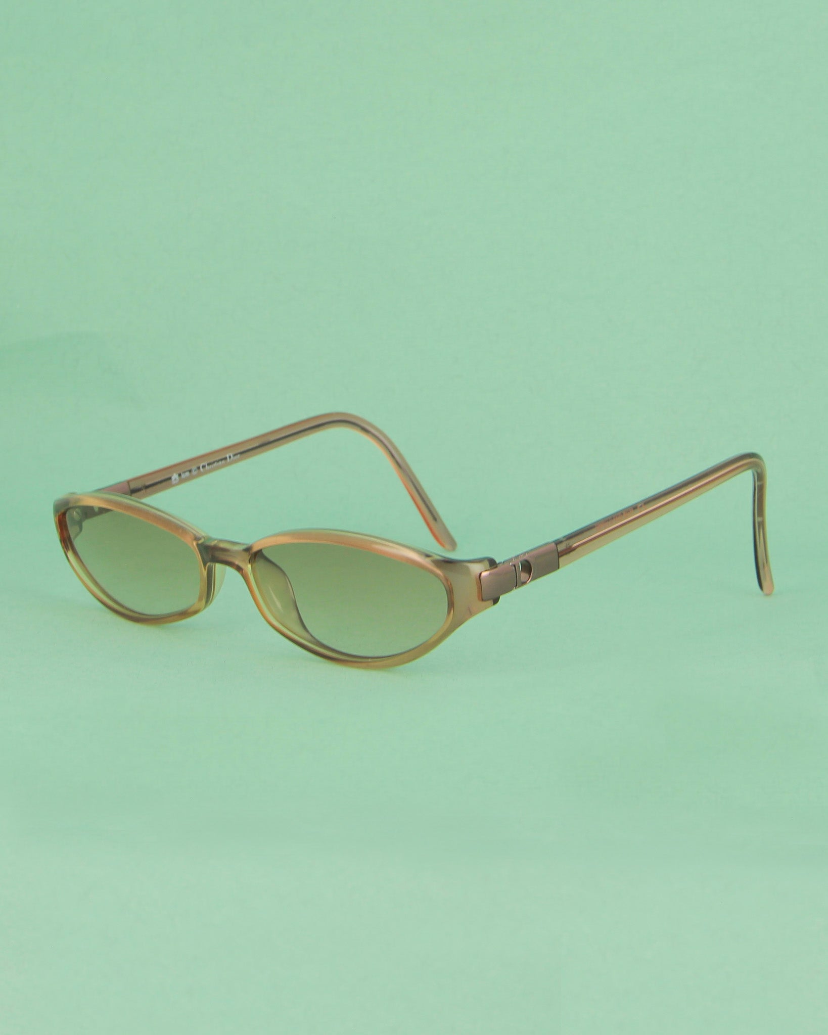 Dior 3043 lunettes de vue ovales beige acétate