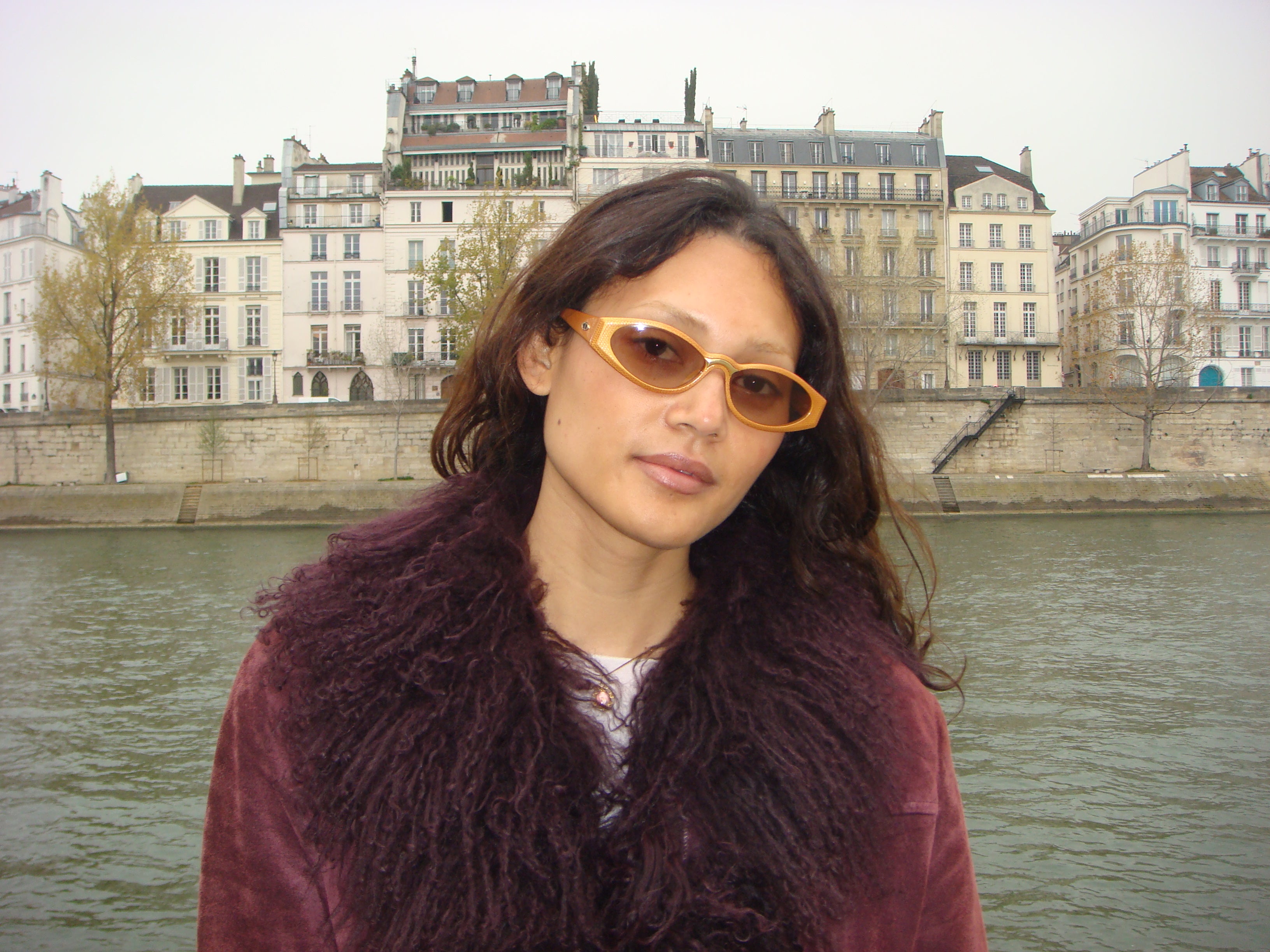Dior 102 lunettes de soleil ovales beige vintage femme