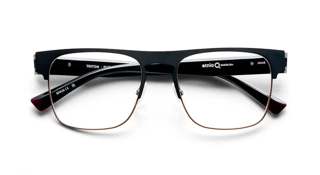 Etnia Barcelona Triton lunettes de vue noires calibre 55