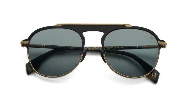 Etnia Barcelona Topock Sun lunettes soleil polarisé BK/GD 55-L