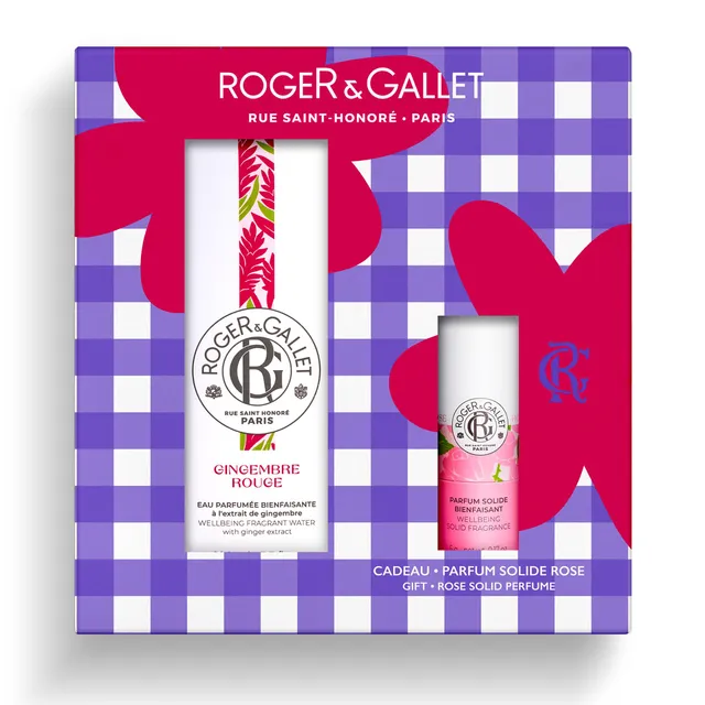 Roger&Gallet Coffret Gingembre Rouge eau parfum 100ml+solide