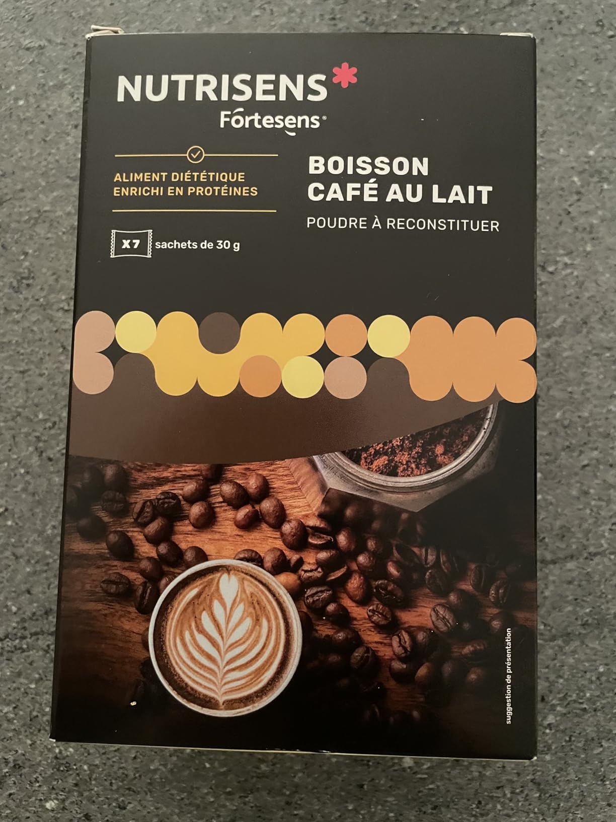 Nutrisens Fortesens boisson protéinée café 7x30g