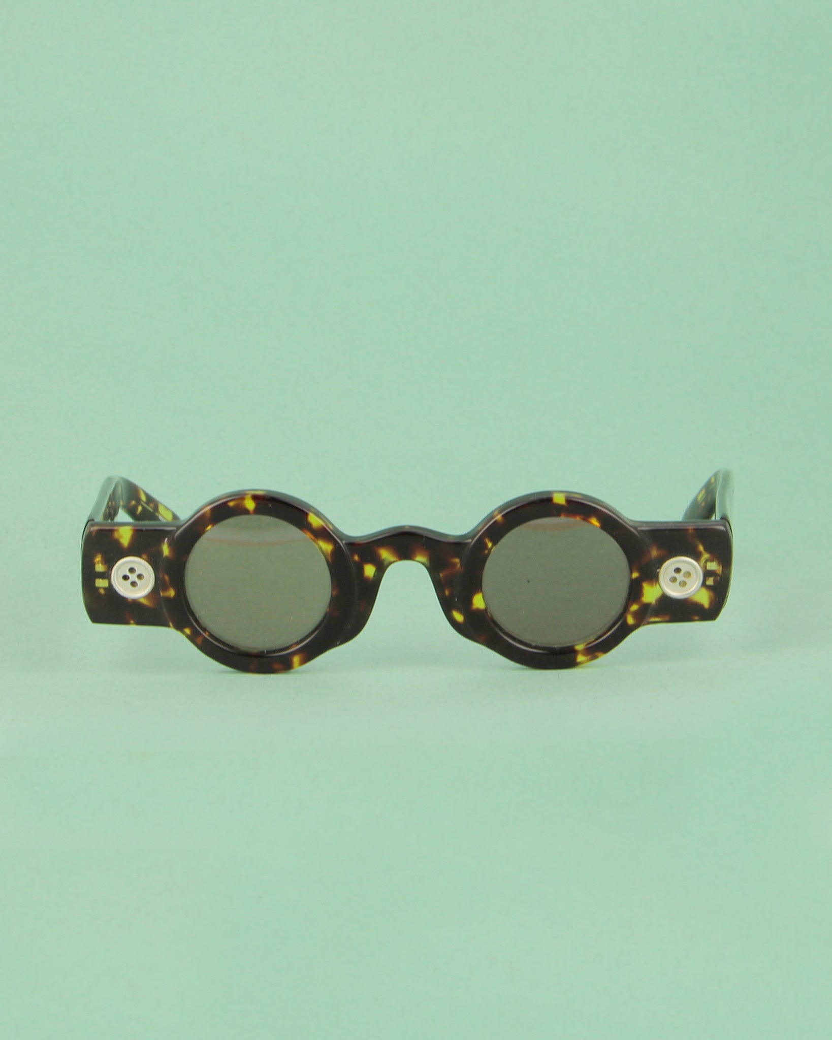 Patrick Kelly Peanut lunettes de soleil écaille rondes