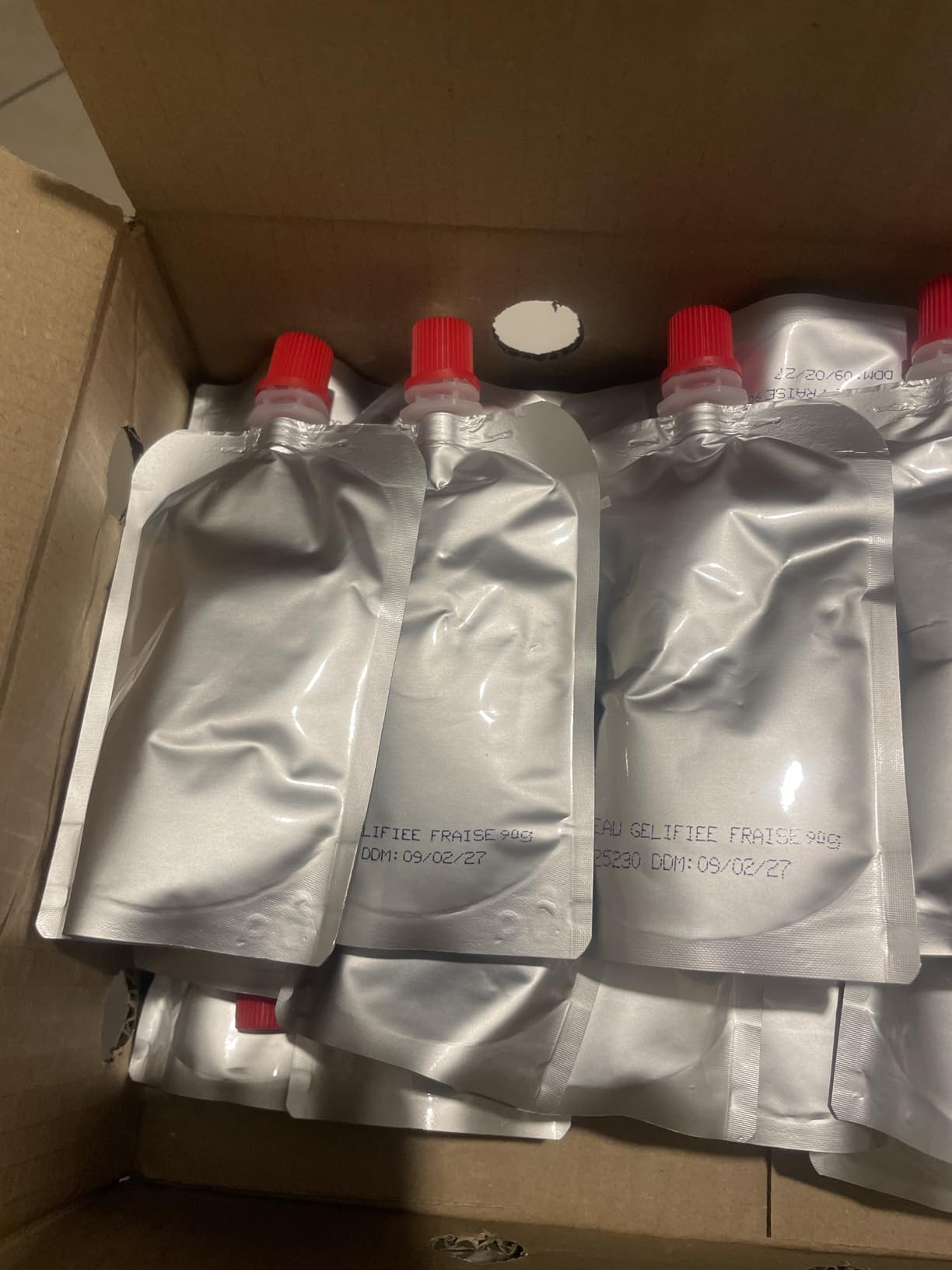 Nutrisens Eaux gélifiées eau gélifiée fraise lot 36 sans sucre