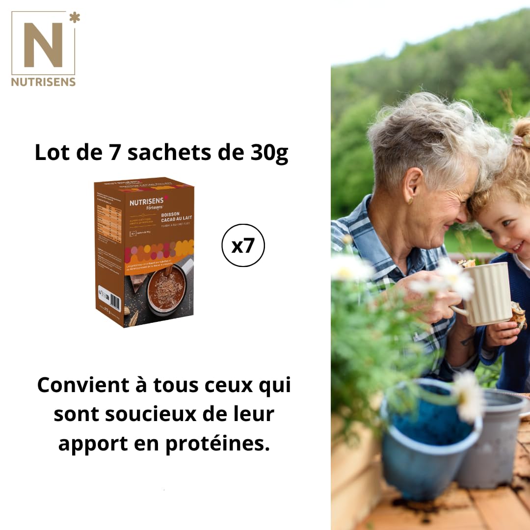 Nutrisens Fortesens boisson protéinée cacao 7x30g