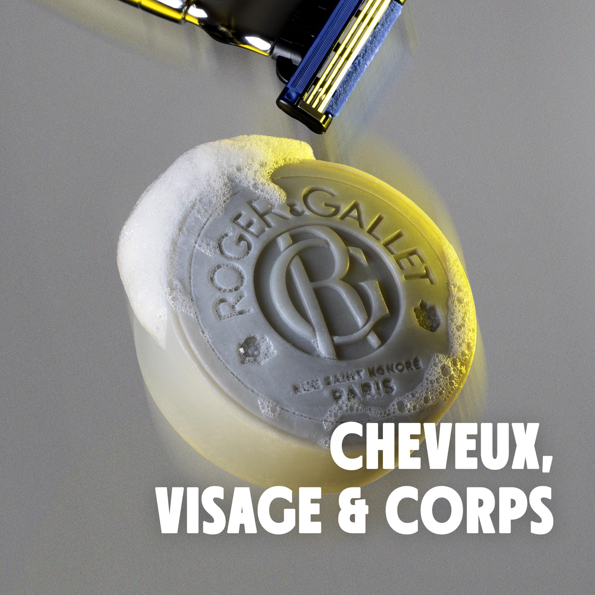 Roger&Gallet Cologne Twist pain de rasage 100g citron bergamote
