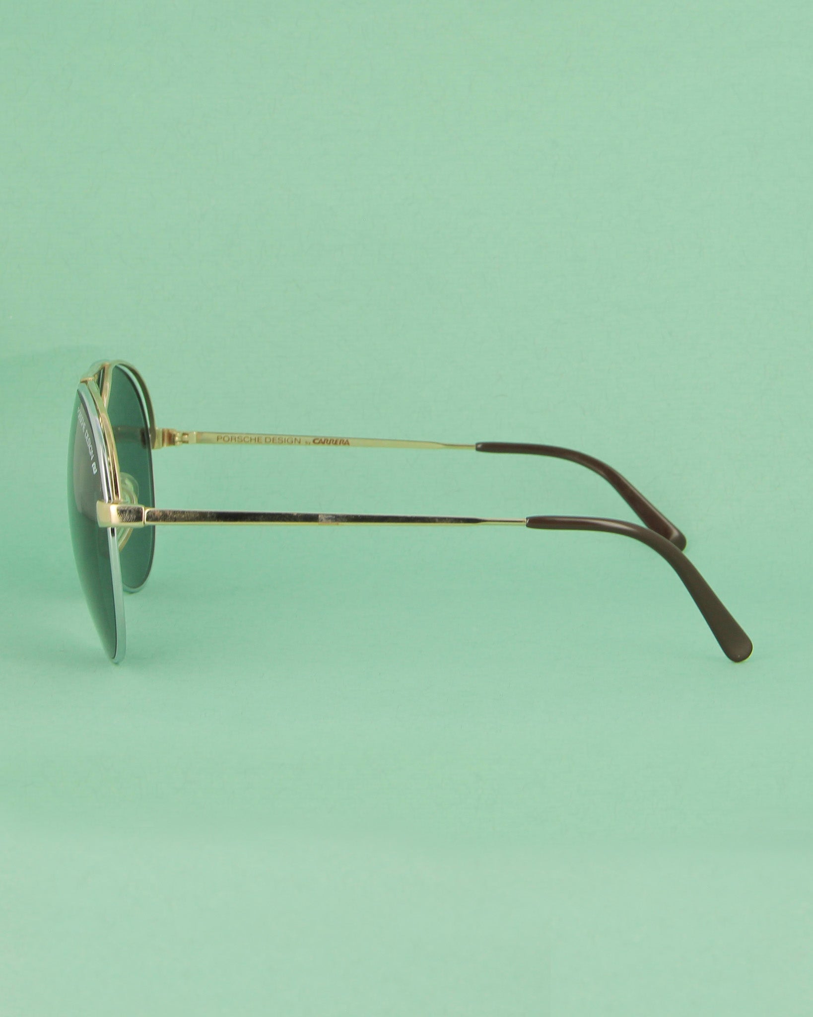 Porsche 10 lunettes de soleil aviator métal doré argenté