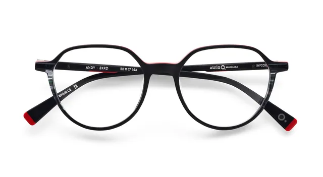 Etnia Barcelona Optical Andy lunettes de vue BK/RD calibre 50