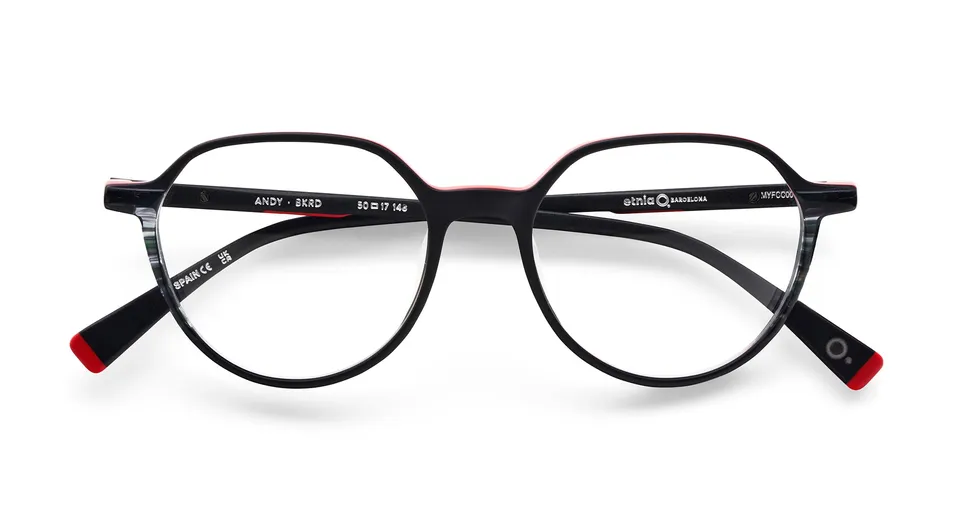 Etnia Barcelona Optical Andy lunettes de vue BK/RD calibre 50