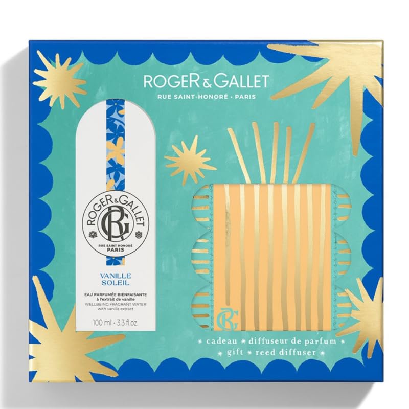 Roger Vanille Soleil coffret parfum diffuseur + eau parfumée