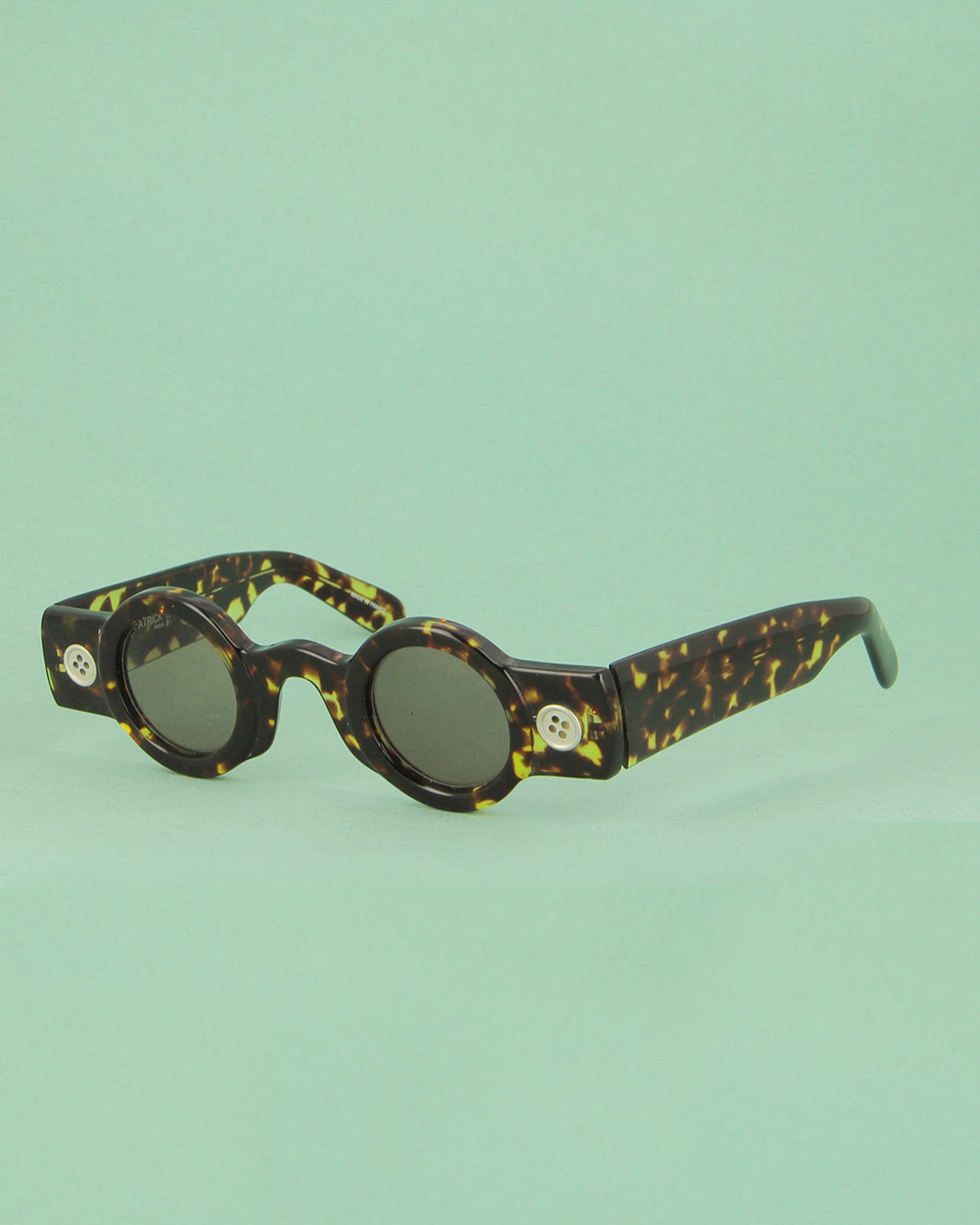Patrick Kelly Peanut lunettes de soleil écaille rondes