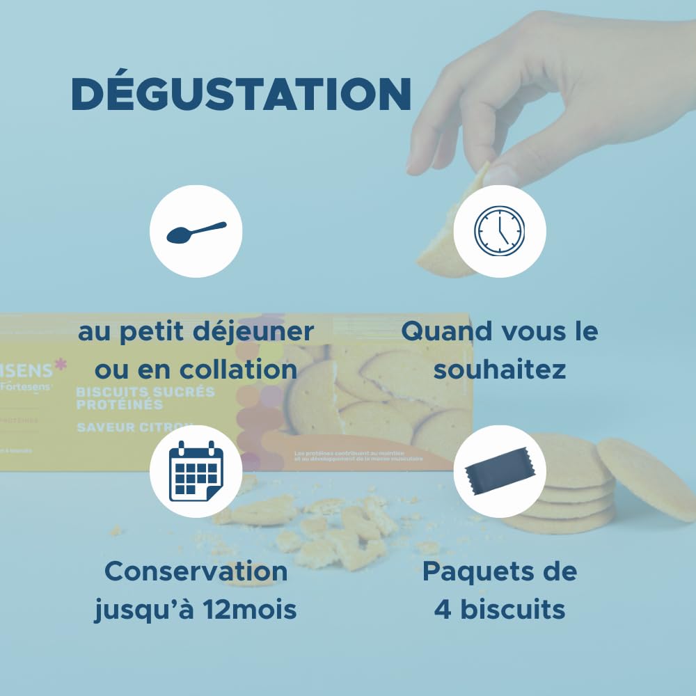 Nutrisens Fortesens biscuits protéinés citron lot de 3