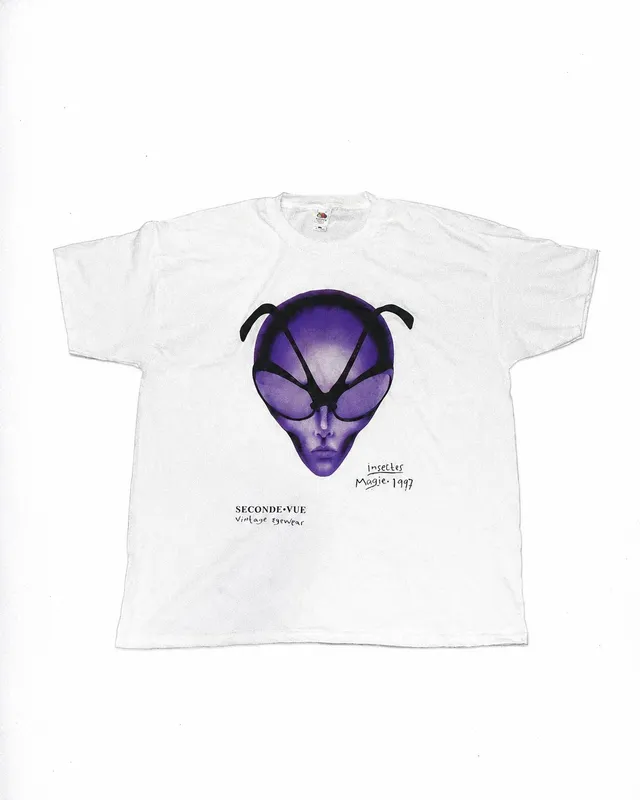 Seconde Vue T-shirt Blanc Mugler 1997 taille S à 2XL