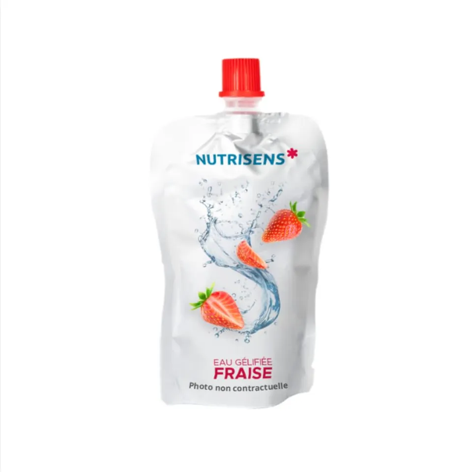 Nutrisens Eaux gélifiées eau gélifiée fraise lot 36 sans sucre