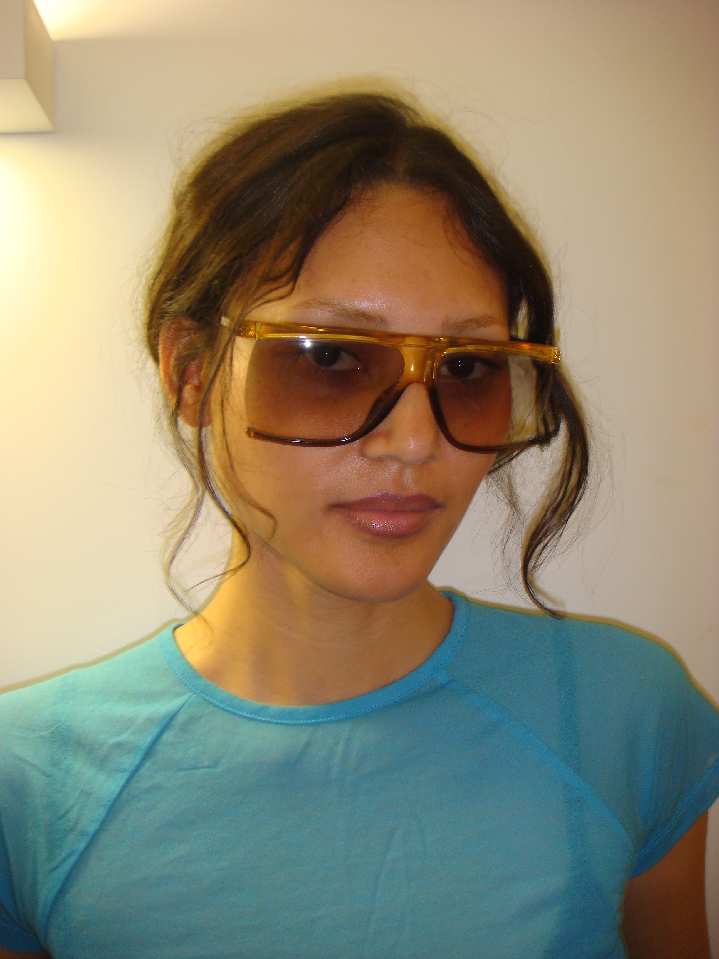 Playboy Optyl lunettes de soleil masque jaune ambré