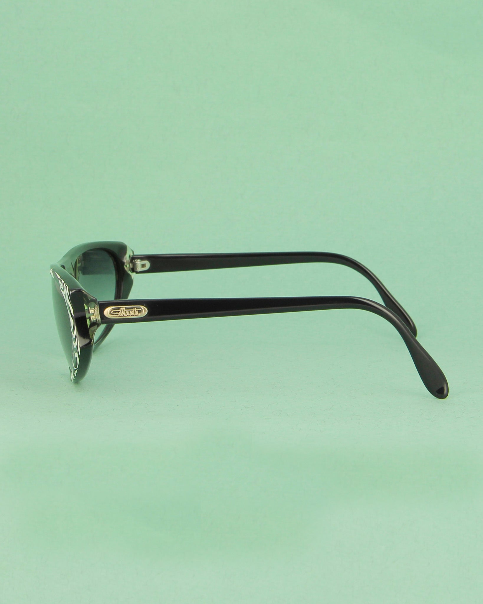 Silhouette Mask lunettes de soleil noir et blanc femme