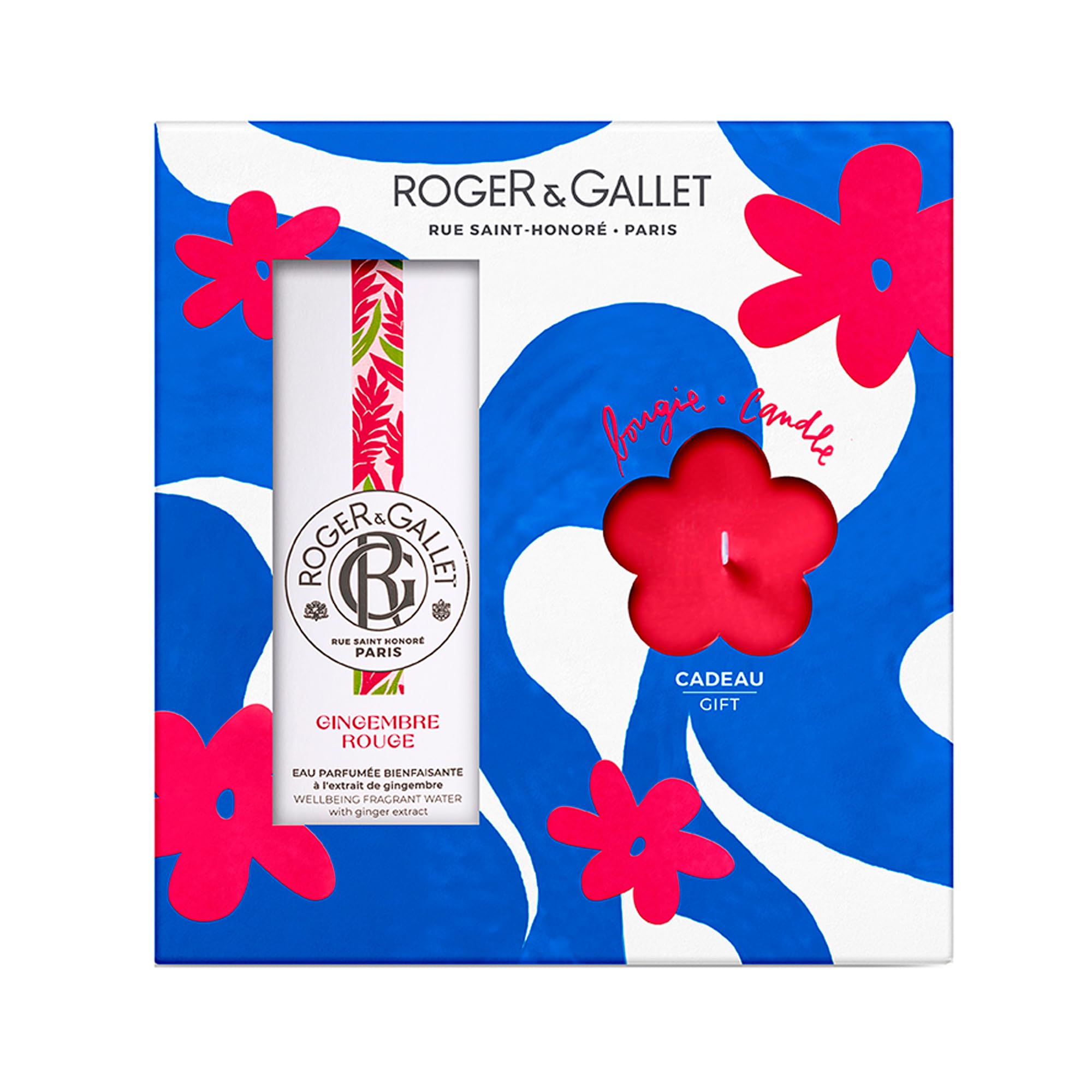 Roger & Gallet Gingembre Rouge coffret eau 100 ml + bougie