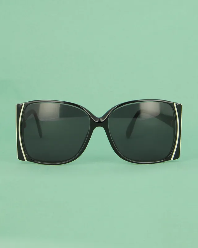 Silhouette Black lunettes de soleil noir papillon vintage