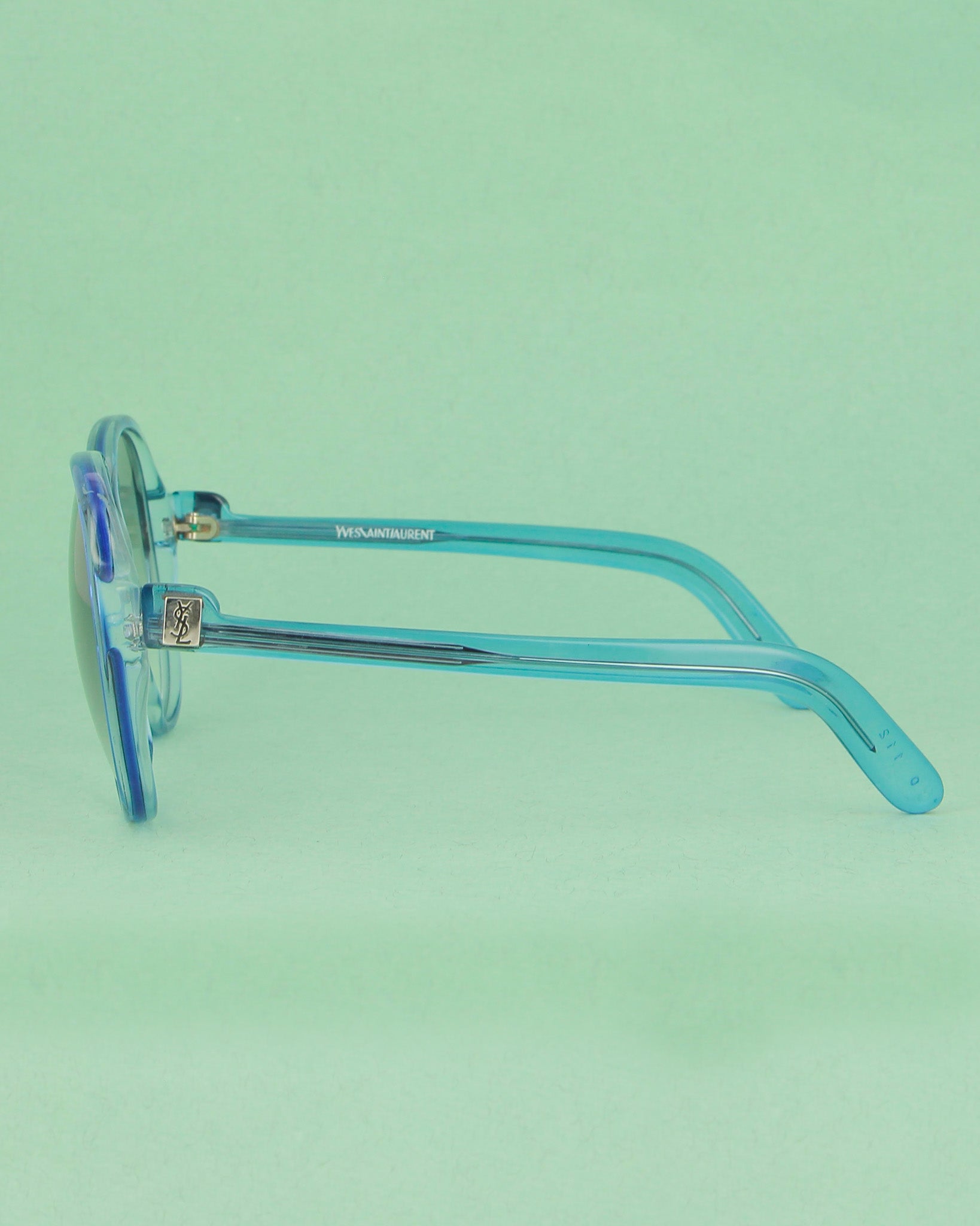 Yves Saint Laurent Gaude lunettes de soleil bleu oversize