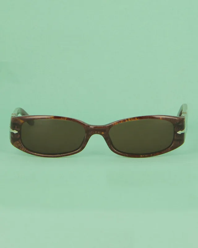 Persol 2854 lunettes de soleil écaille marron rectangle