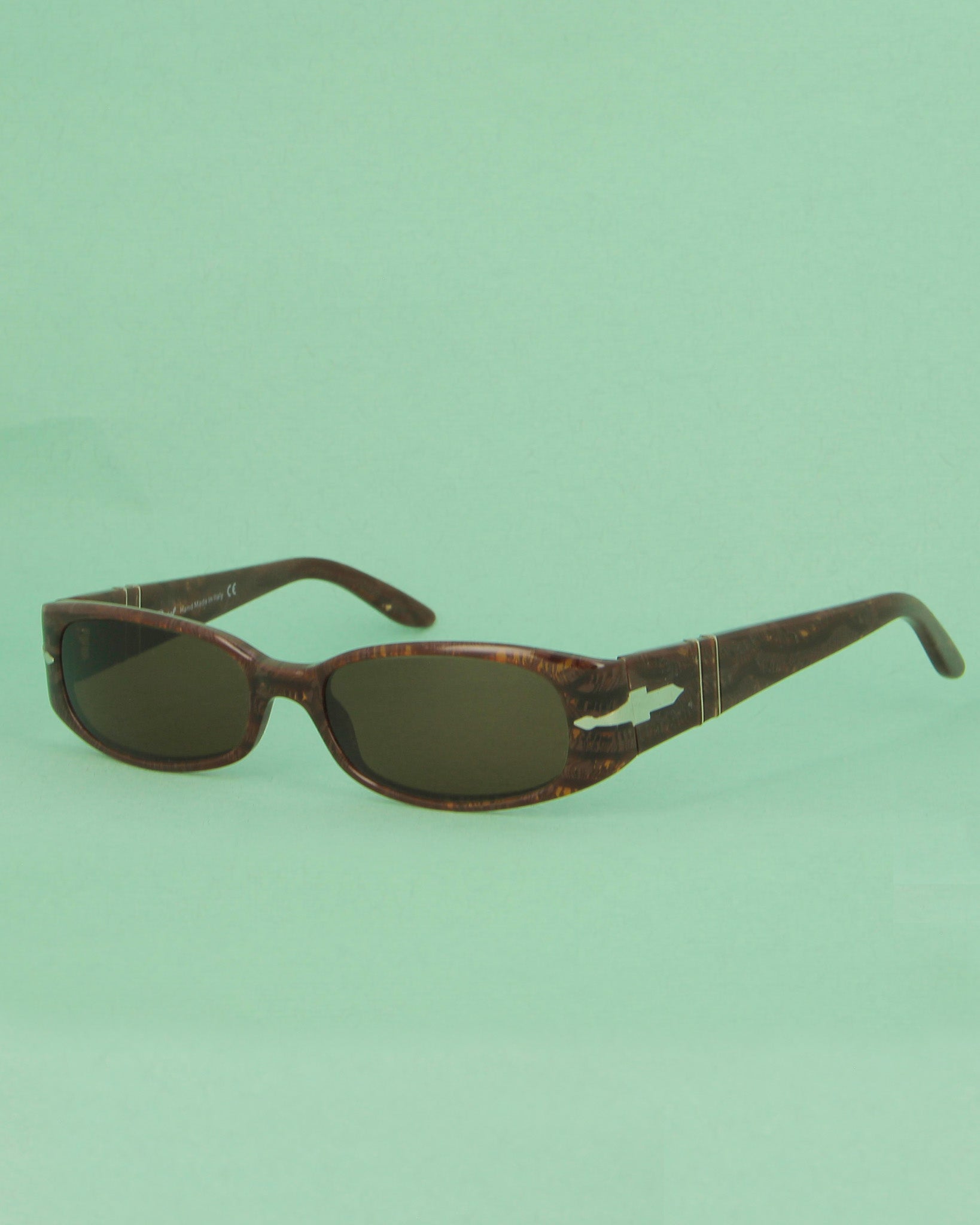 Persol 2854 lunettes de soleil écaille marron rectangle