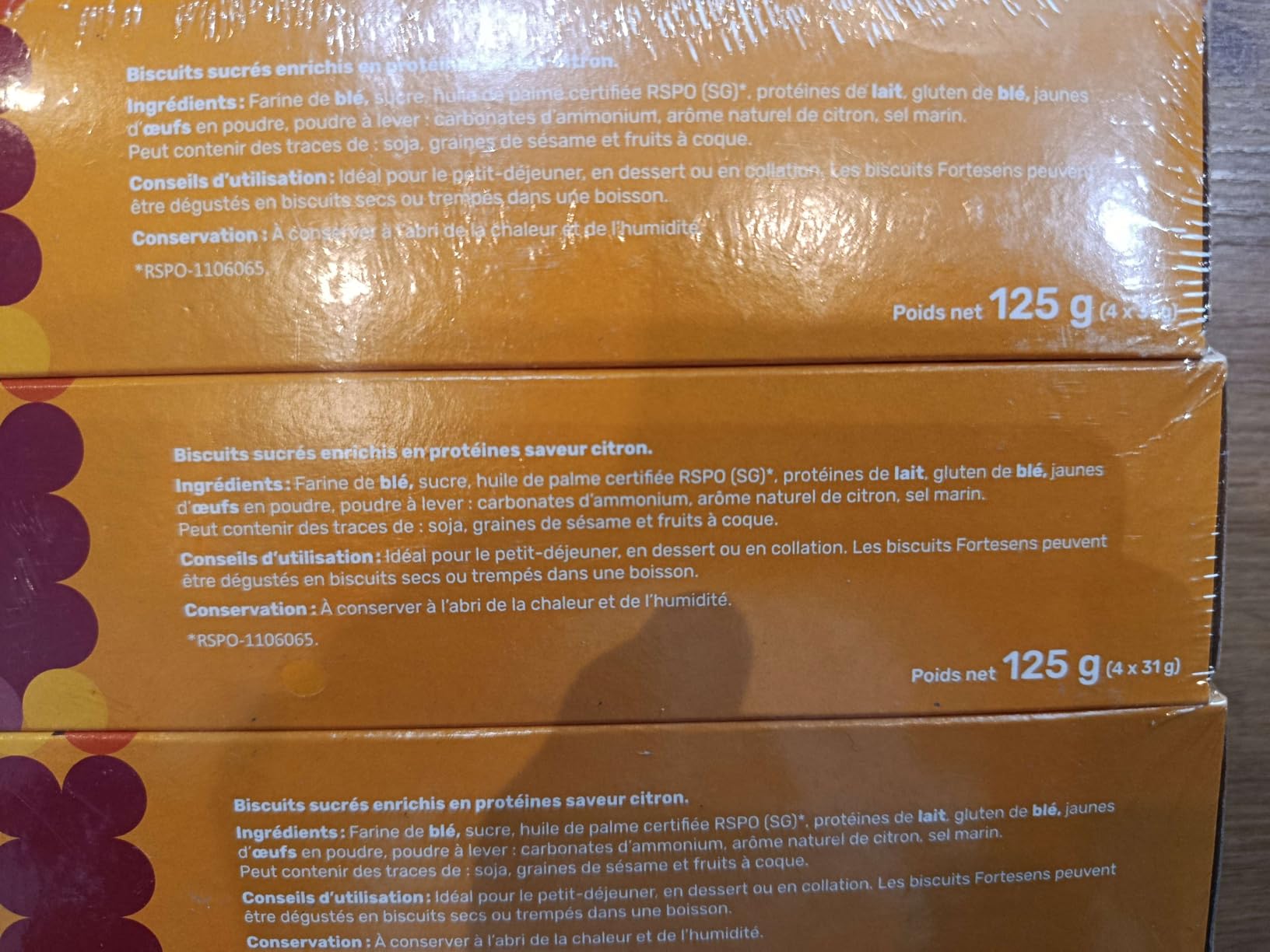 Nutrisens Fortesens biscuits protéinés citron lot de 3