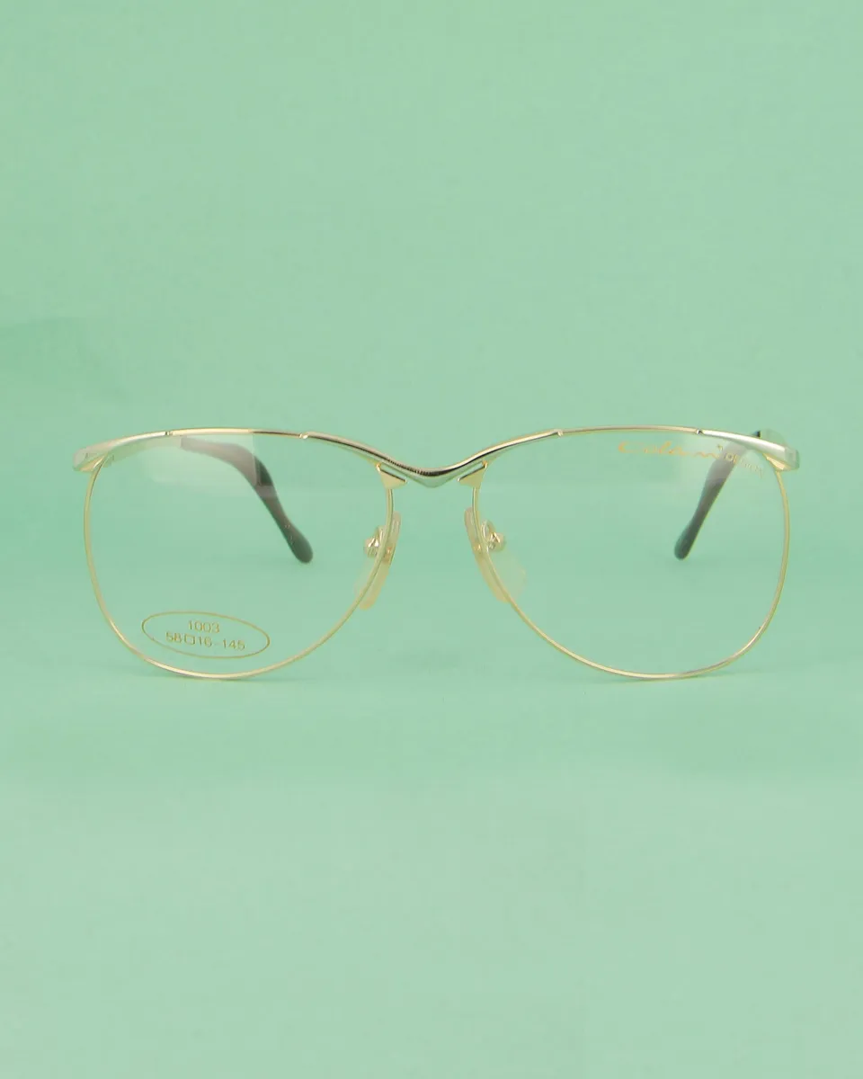 Colani 1702 lunettes de vue doré oversized métal