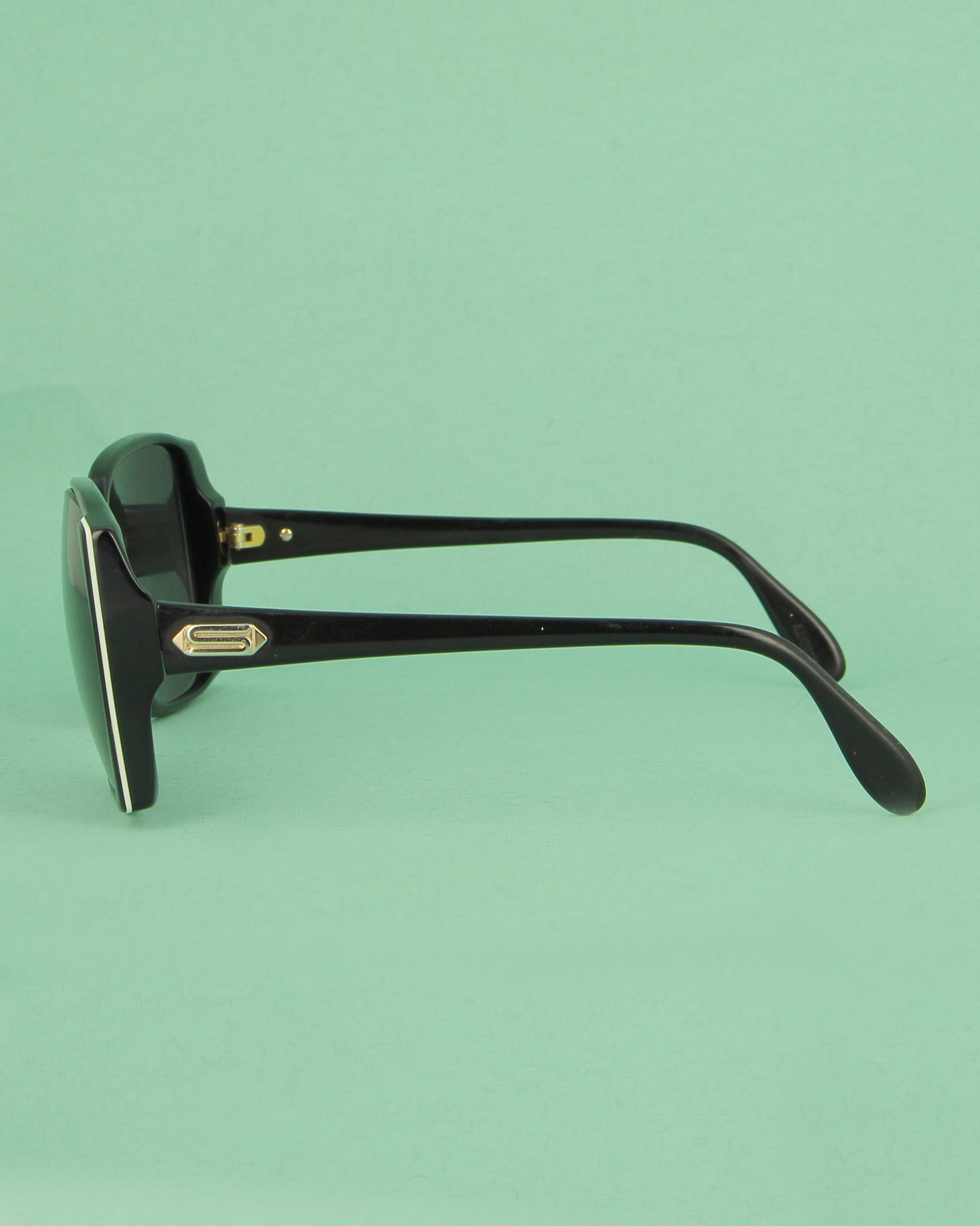 Silhouette Black lunettes de soleil noir papillon vintage