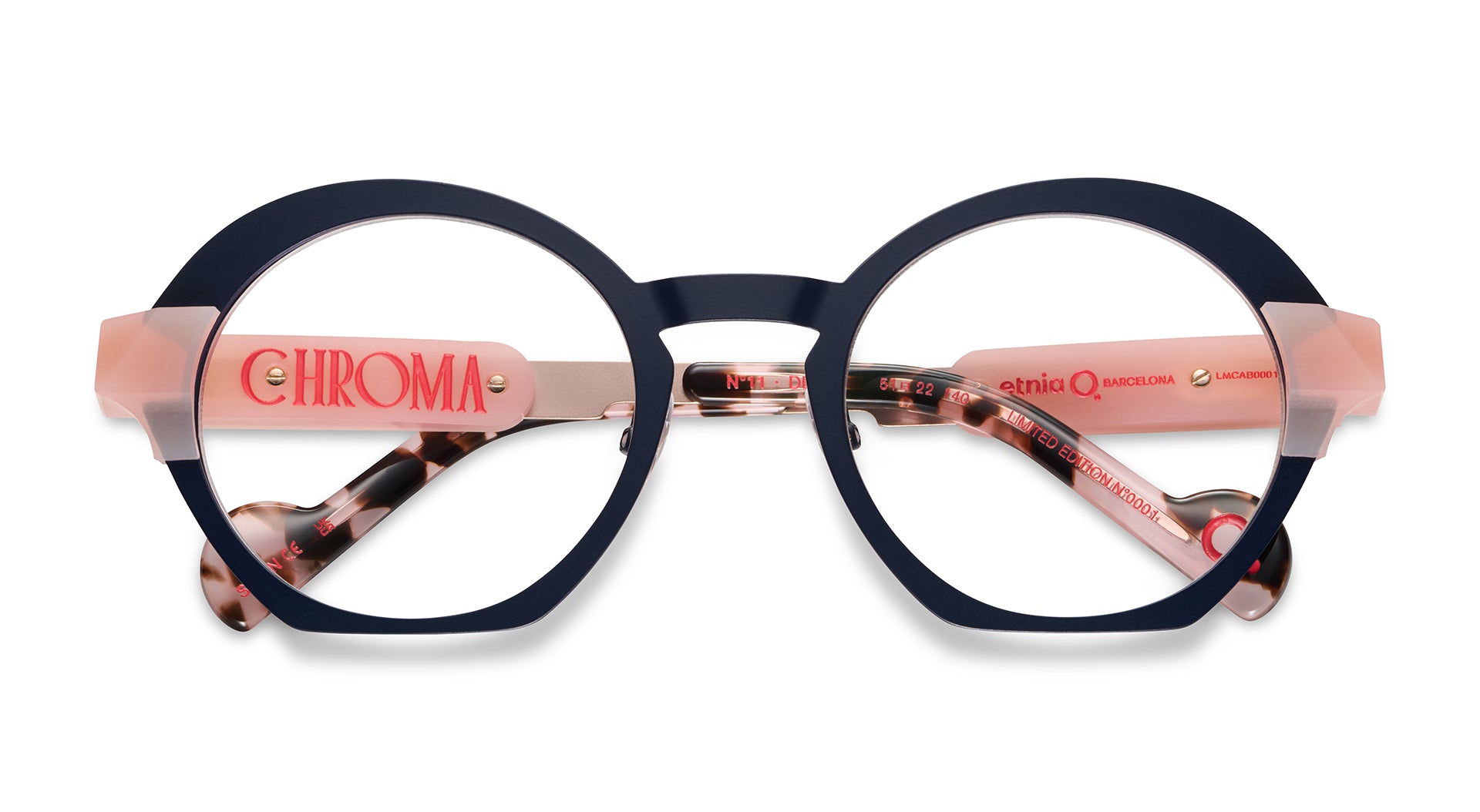 Etnia Barcelona Chroma N11 lunettes DB/PK calibre 51