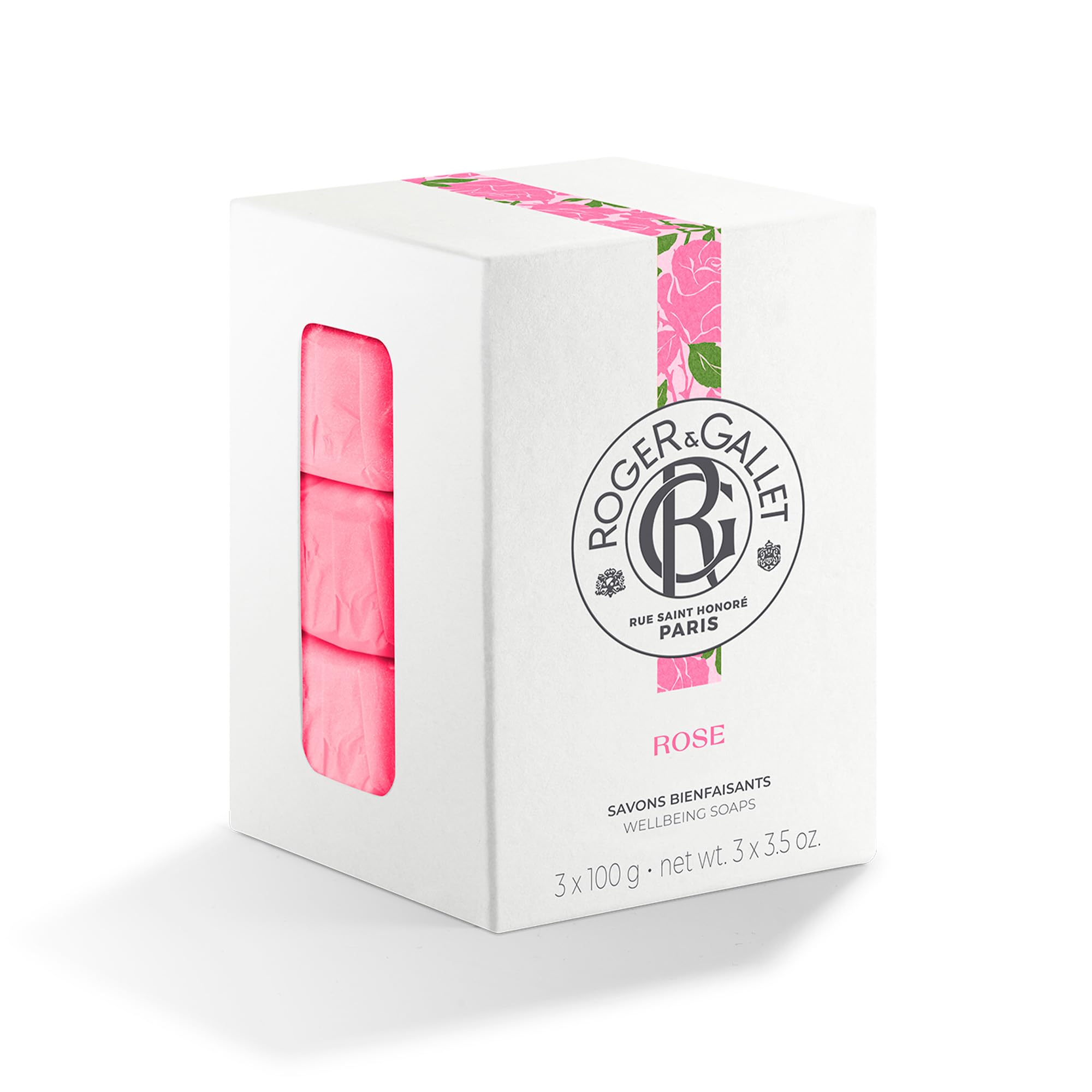 Roger & Gallet Rose Savon bienfaisant 100g mandarine musc
