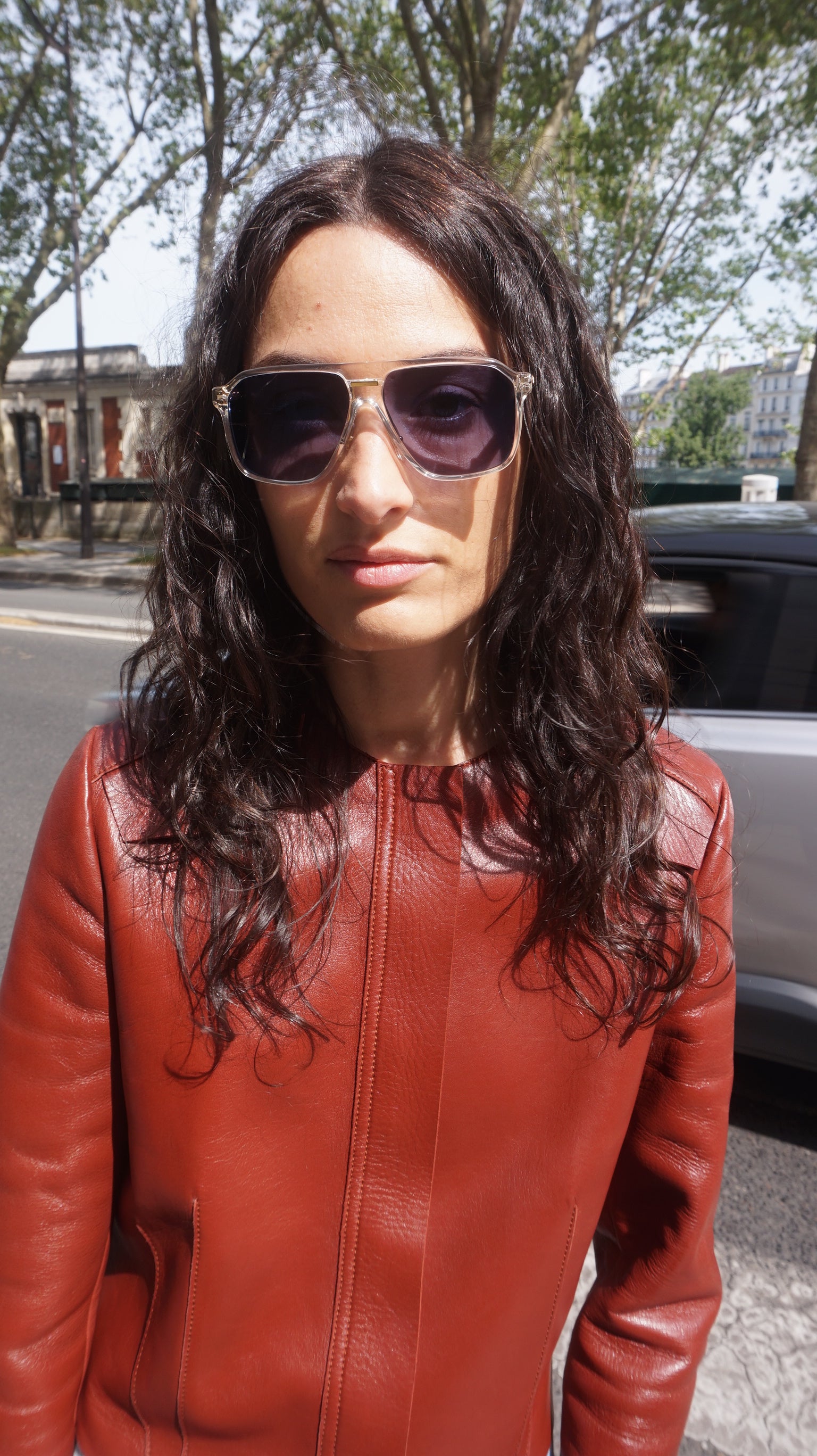 Christopher D. pilote lunettes transitions saphir dégradé