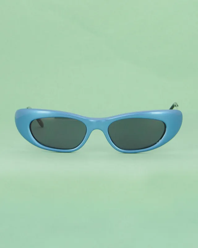 BOZ Laser Blue lunettes de soleil bleu papillon