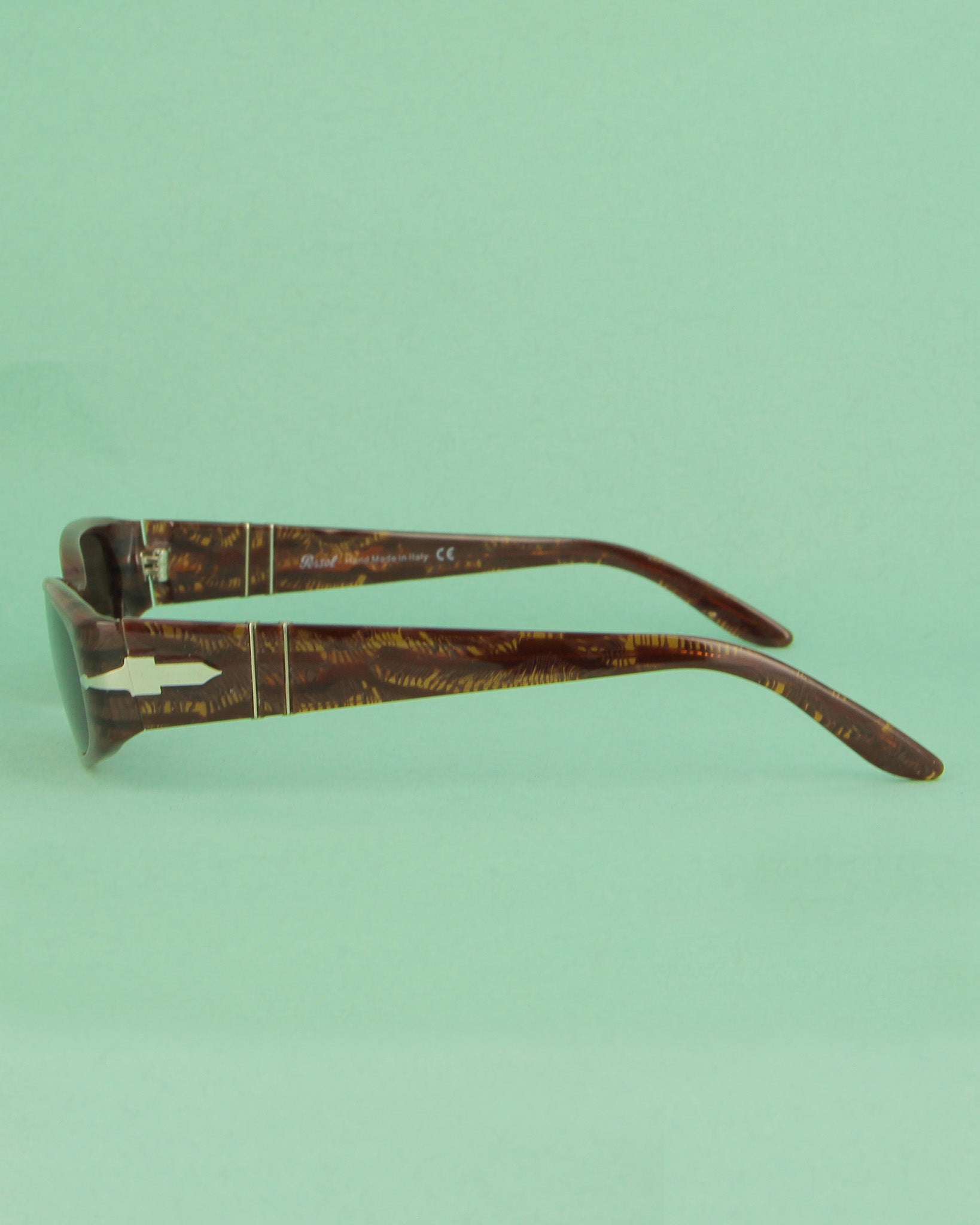 Persol 2854 lunettes de soleil écaille marron rectangle