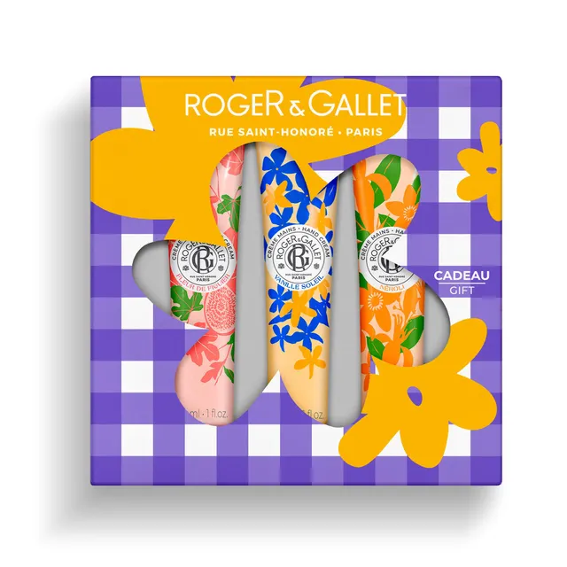 Roger Gallet Trio Crèmes Mains Figuier Vanille Néroli 3x30ml