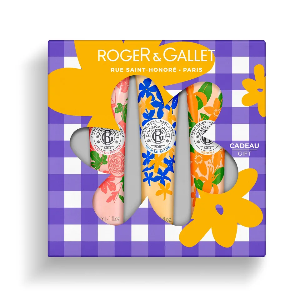 Roger Gallet Trio Crèmes Mains Figuier Vanille Néroli 3x30ml