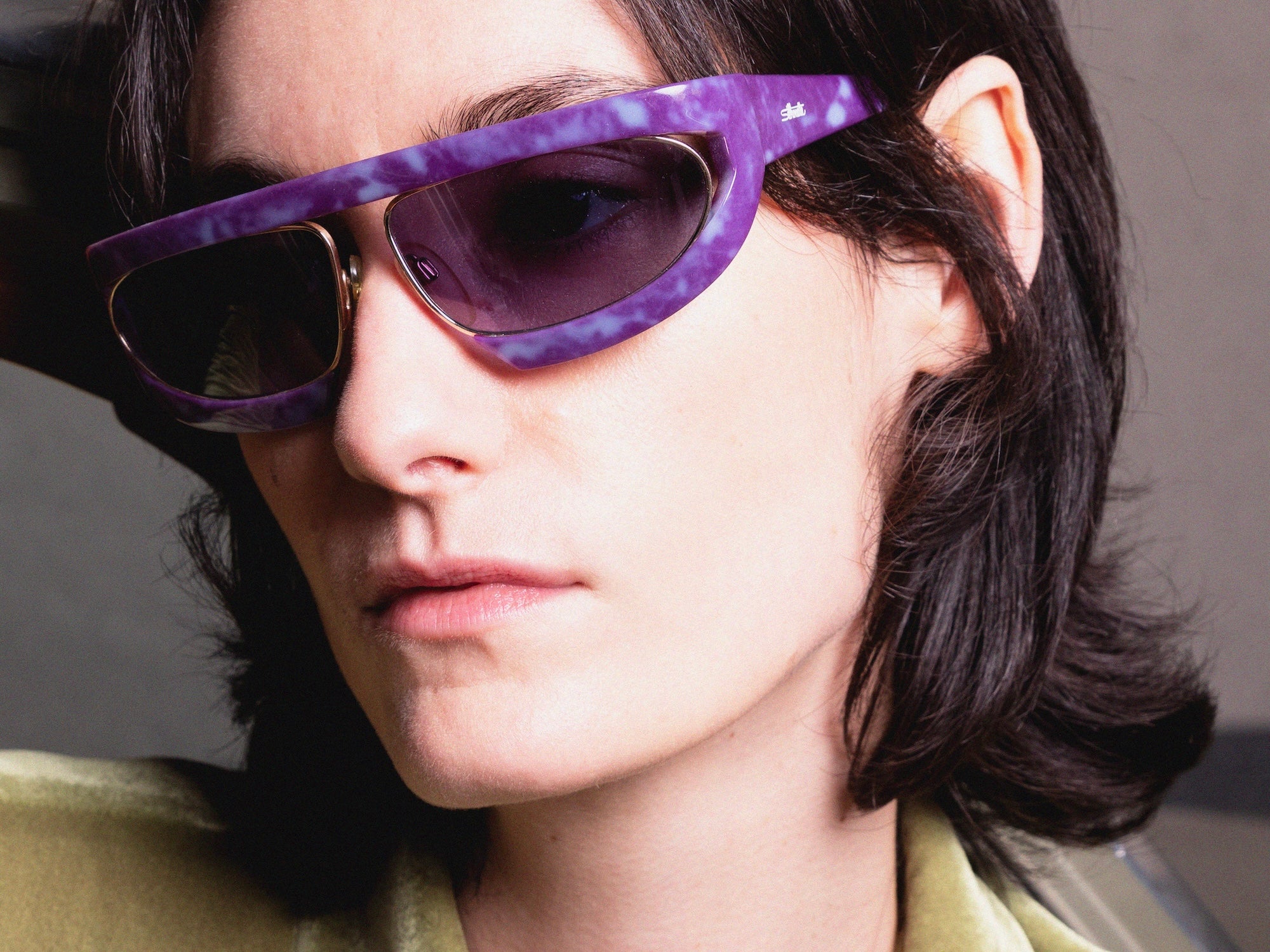 Silhouette M8020 lunettes de soleil violet monture masque