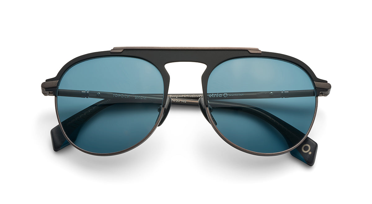Etnia Barcelona Topock Sun lunettes soleil polarisé BK/GD 55-L