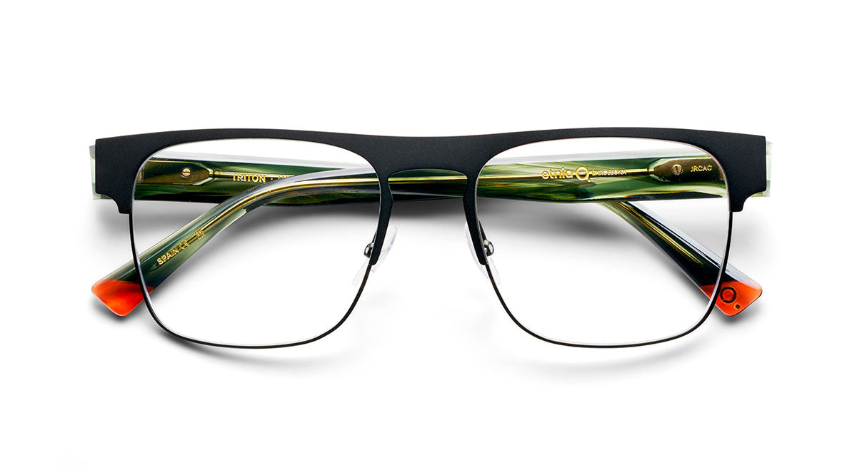 Etnia Barcelona Triton lunettes de vue noires calibre 55