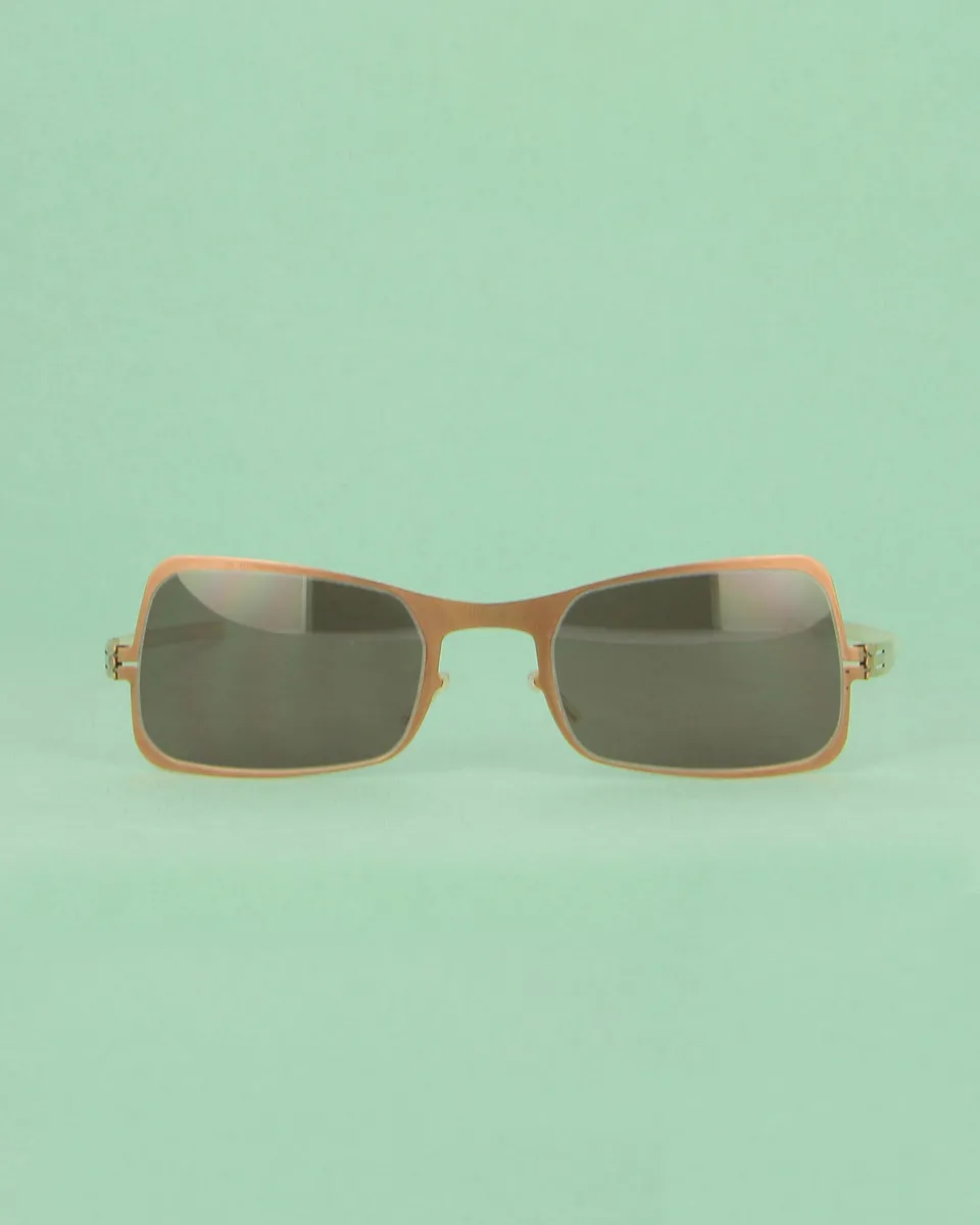 ici! berlin 0104 lunettes soleil vintage bronze métal