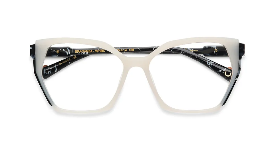 Etnia Barcelona Braganza lunettes de vue WH/BK M 55 confort visuel