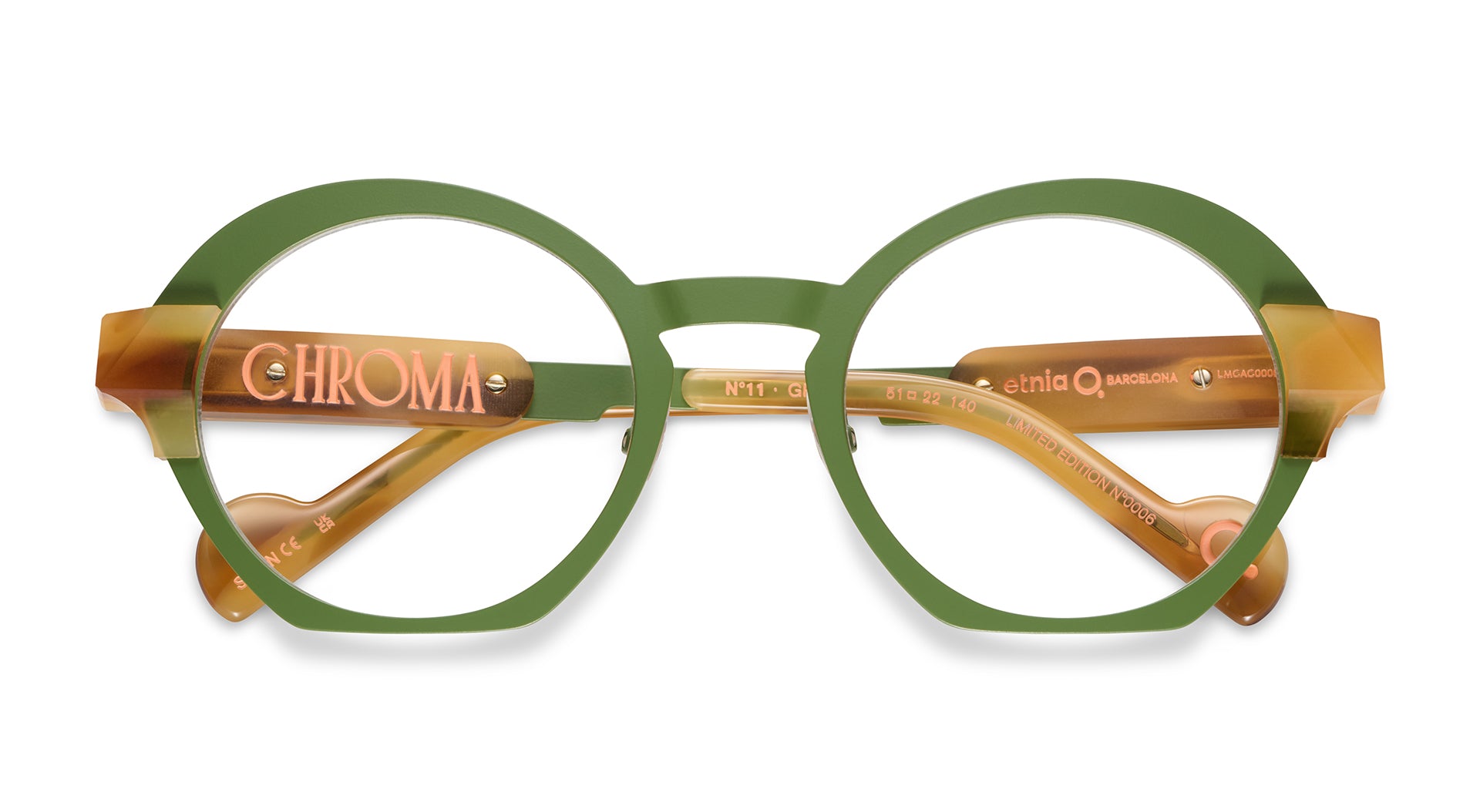 Etnia Barcelona Chroma N11 lunettes DB/PK calibre 51