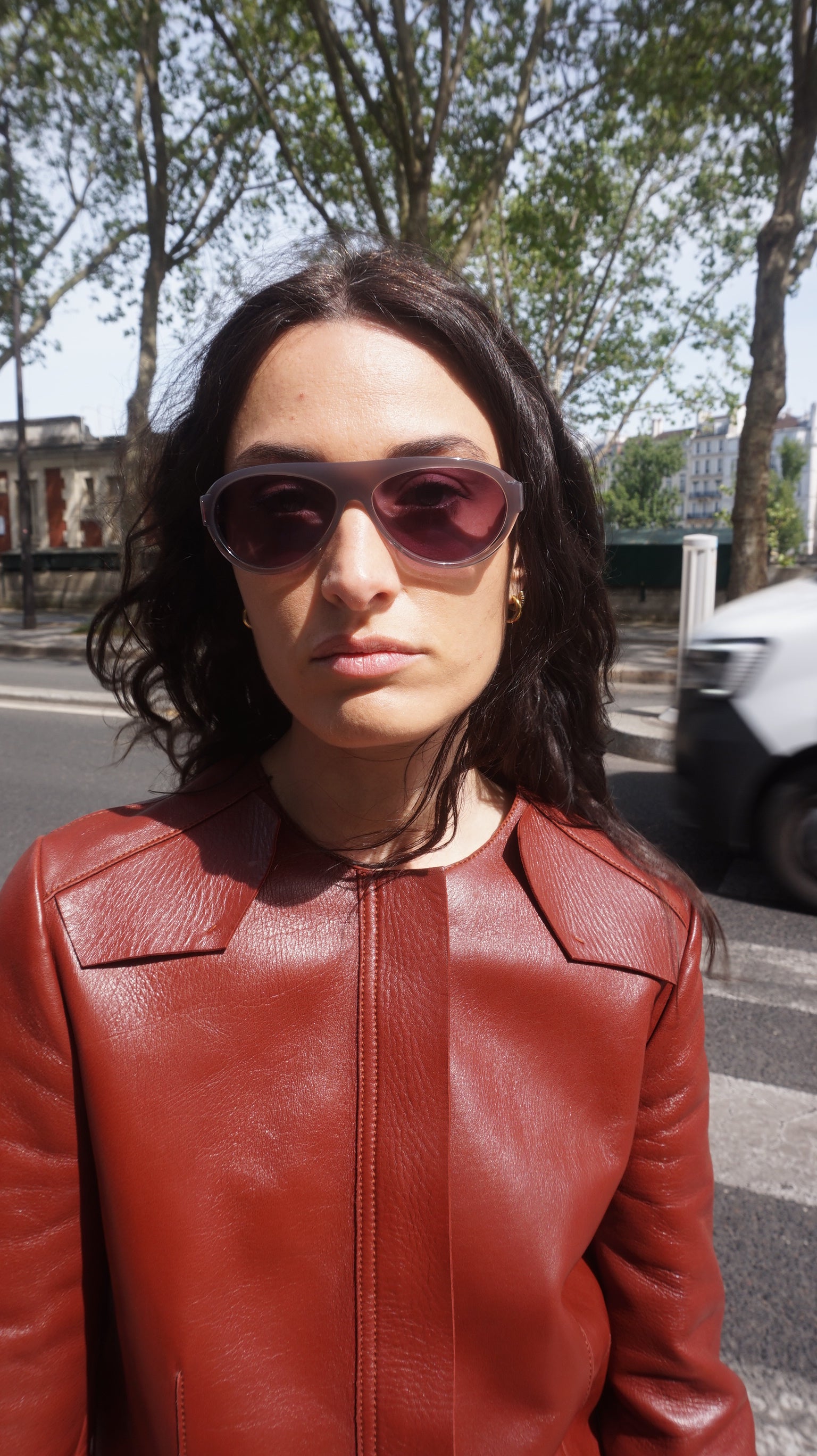 BOZ Basquiat 2 lunettes pilote Transitions améthyste dégradé