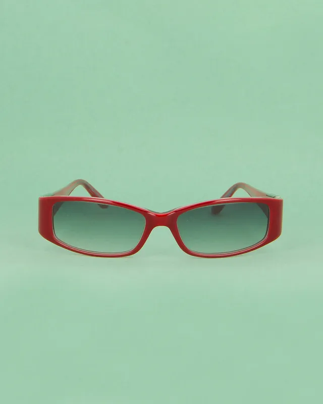 Lacoste 8054 lunettes de soleil rouge rectangulaire