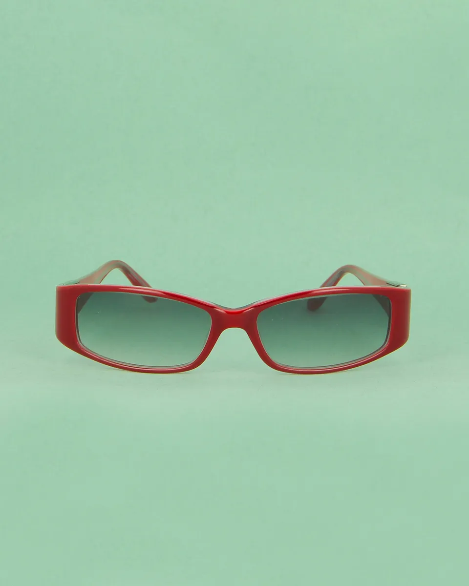 Lacoste 8054 lunettes de soleil rouge rectangulaire