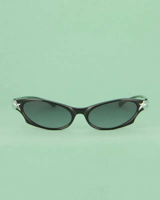 Thierry Mugler TM 726 lunettes de soleil noires cat eye
