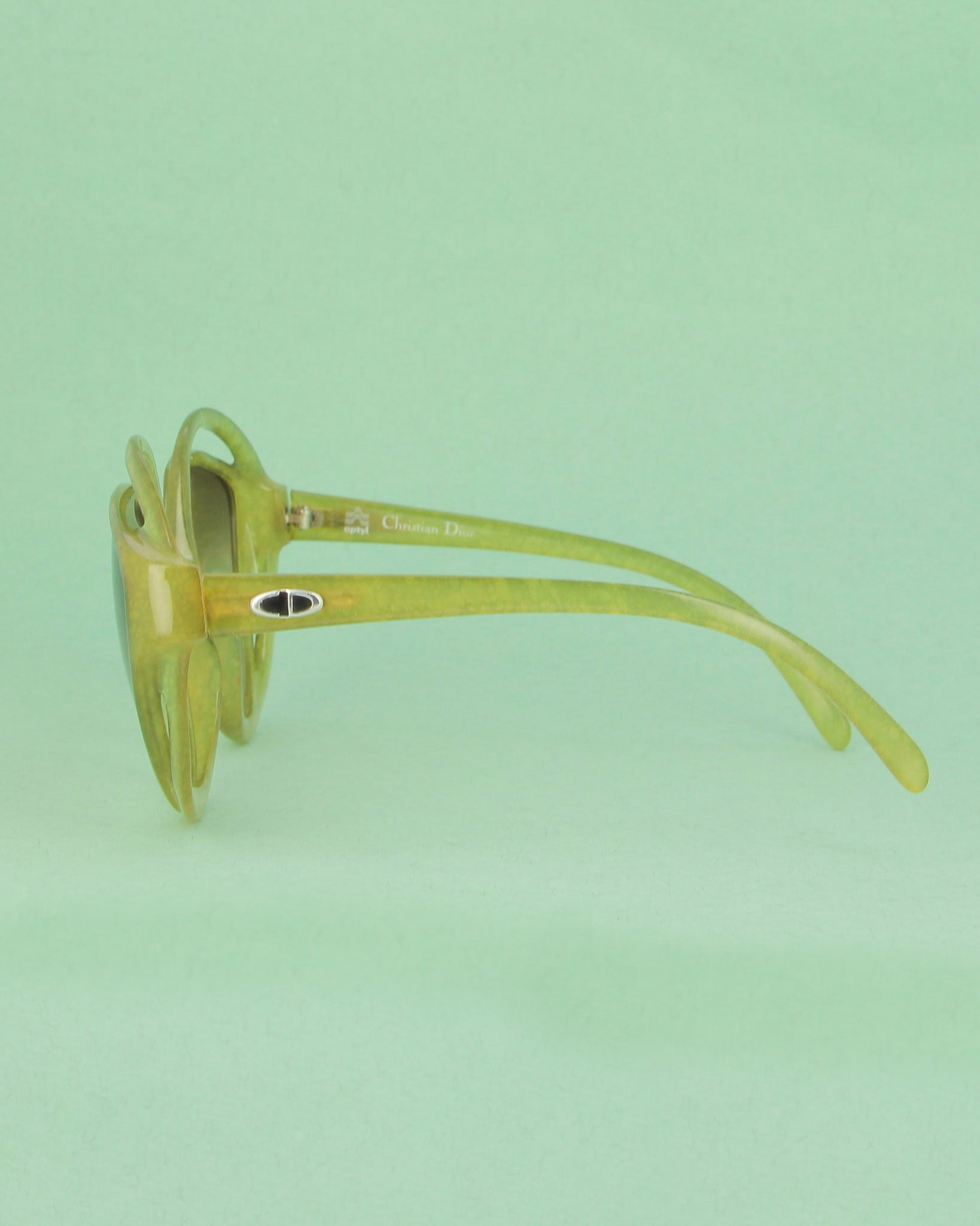 Christian Dior 2027 lunettes de vue oversize vert