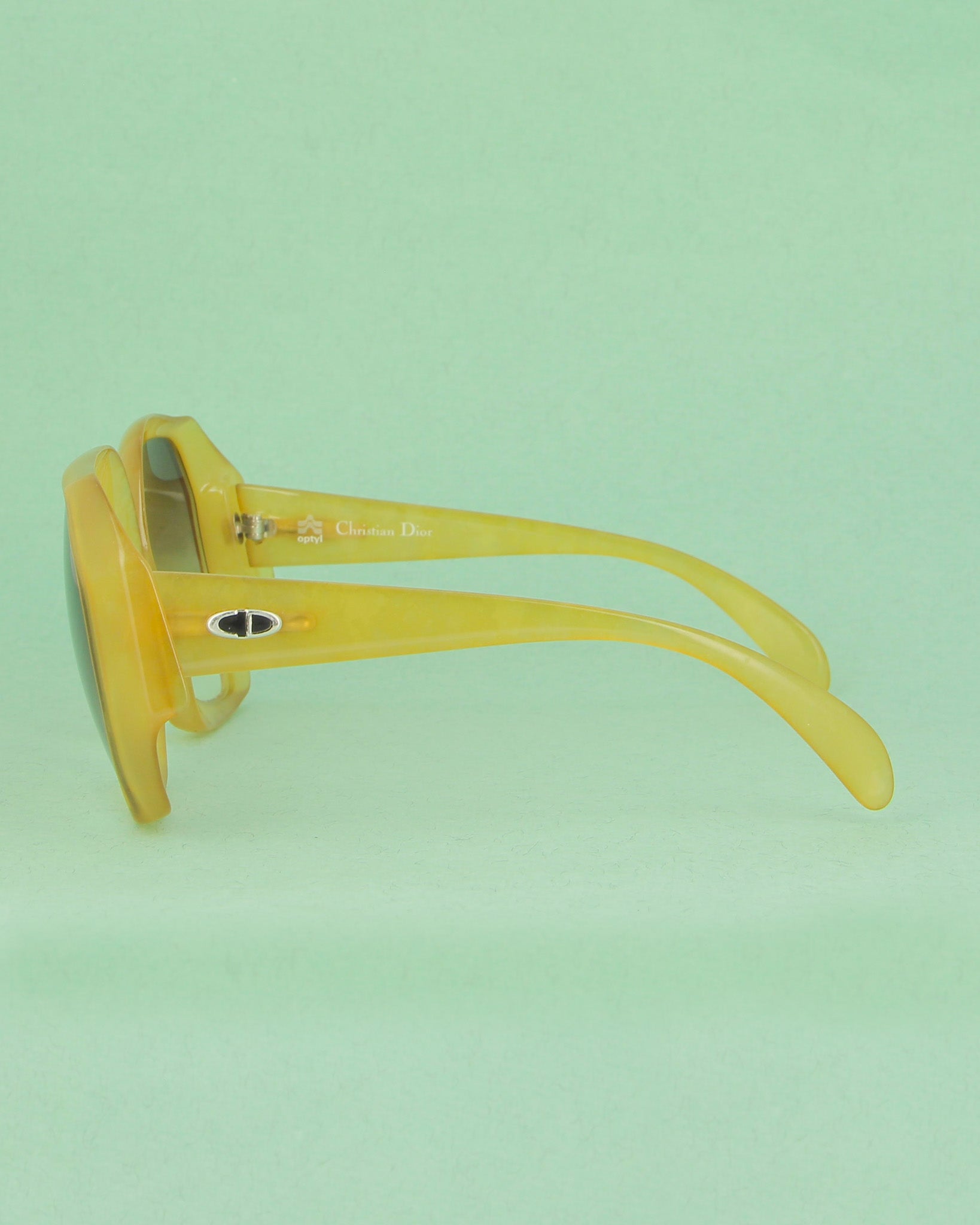 Christian Dior 2025 lunettes optique oversize jaune