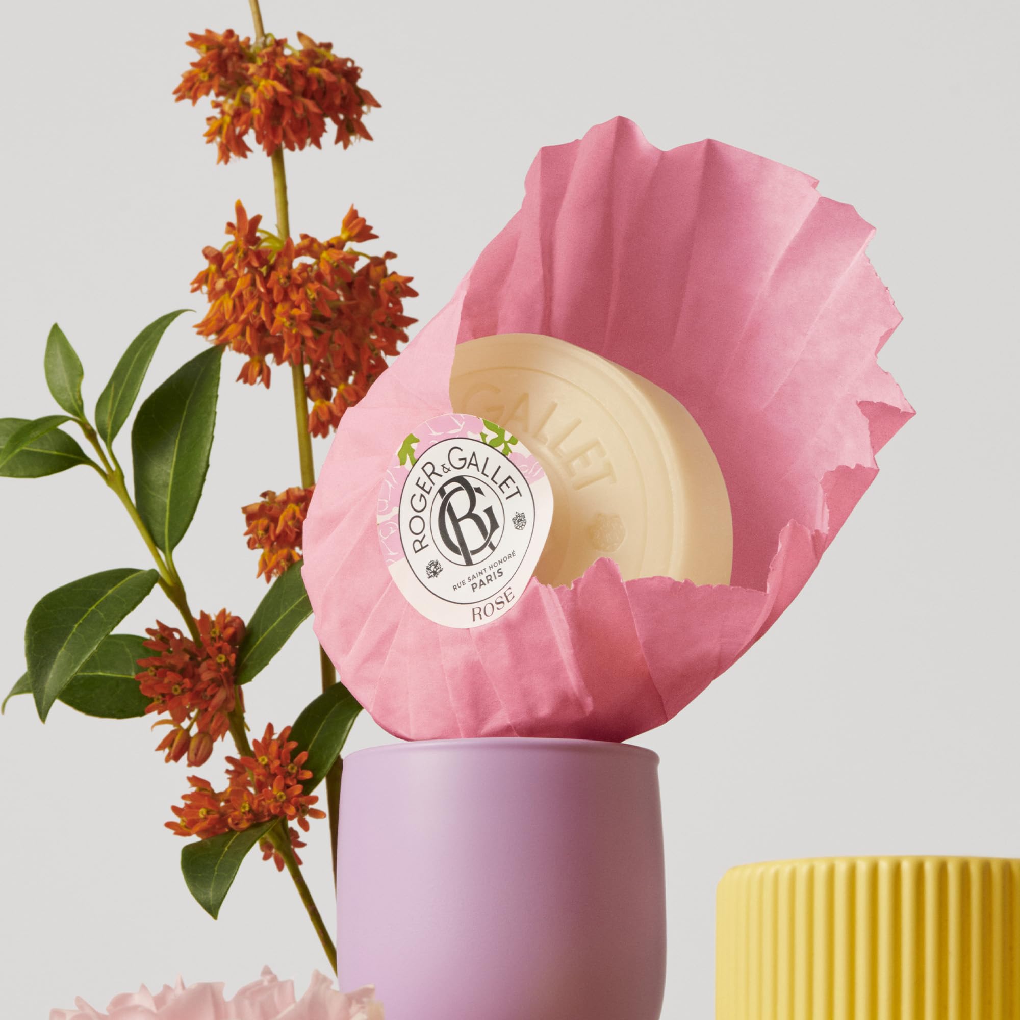 Roger & Gallet Rose Savon bienfaisant 100g mandarine musc