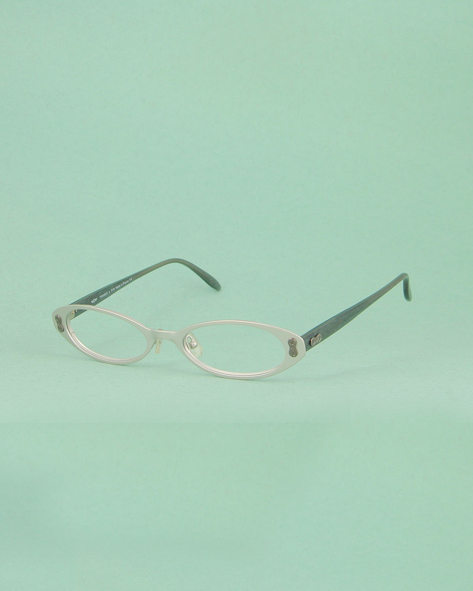 BOZ Anais lunettes de vue argentées ovales métal