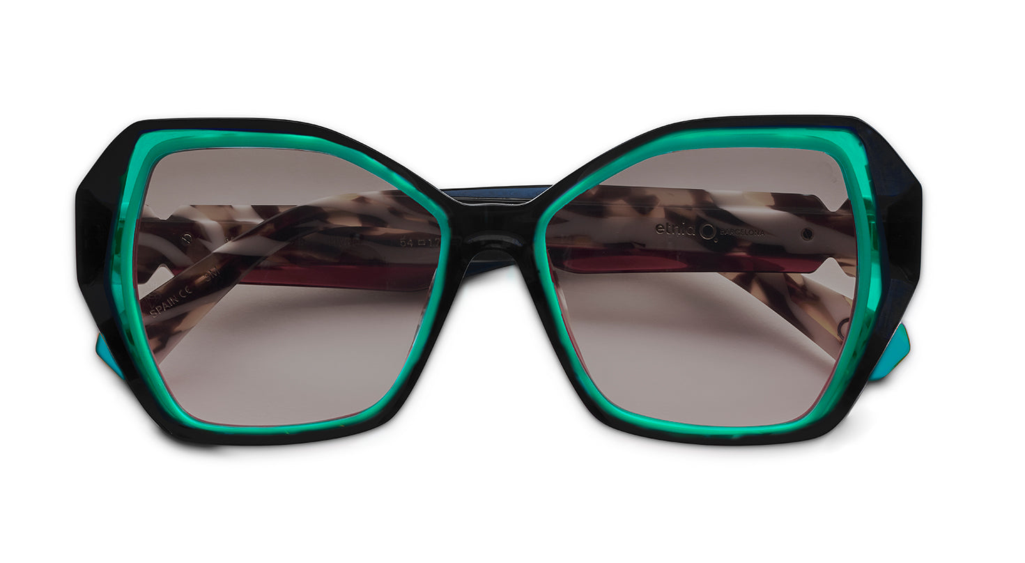 Etnia Barcelona Mambo No.8 SUN lunettes de soleil BK/TQ 54